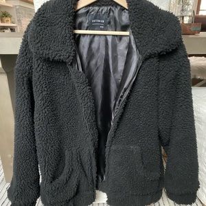 Cotton on teddy Sherpa jacket sz Med fleece jacket